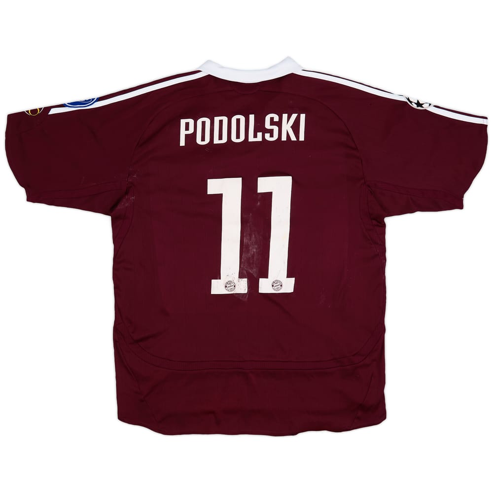 2006-07 Bayern Munich CL Shirt Podolski #11 - 4/10 - (XL.Boys)