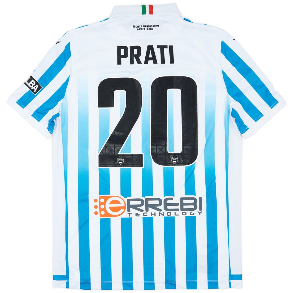 2022-23 SPAL Match Worn Home Shirt Prati #20