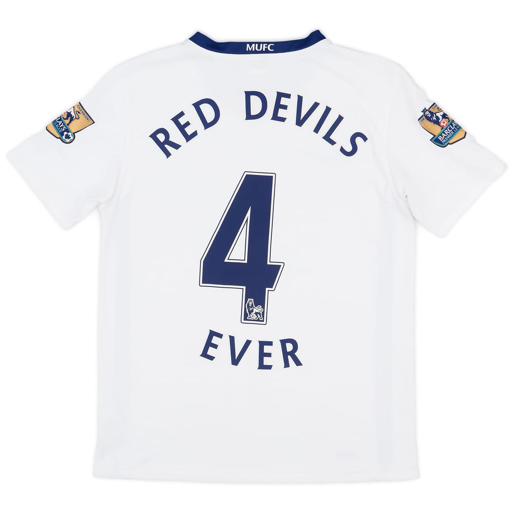 2008-10 Manchester United Away Shirt Red Devils #4 Ever - 7/10 - (XL.Boys)