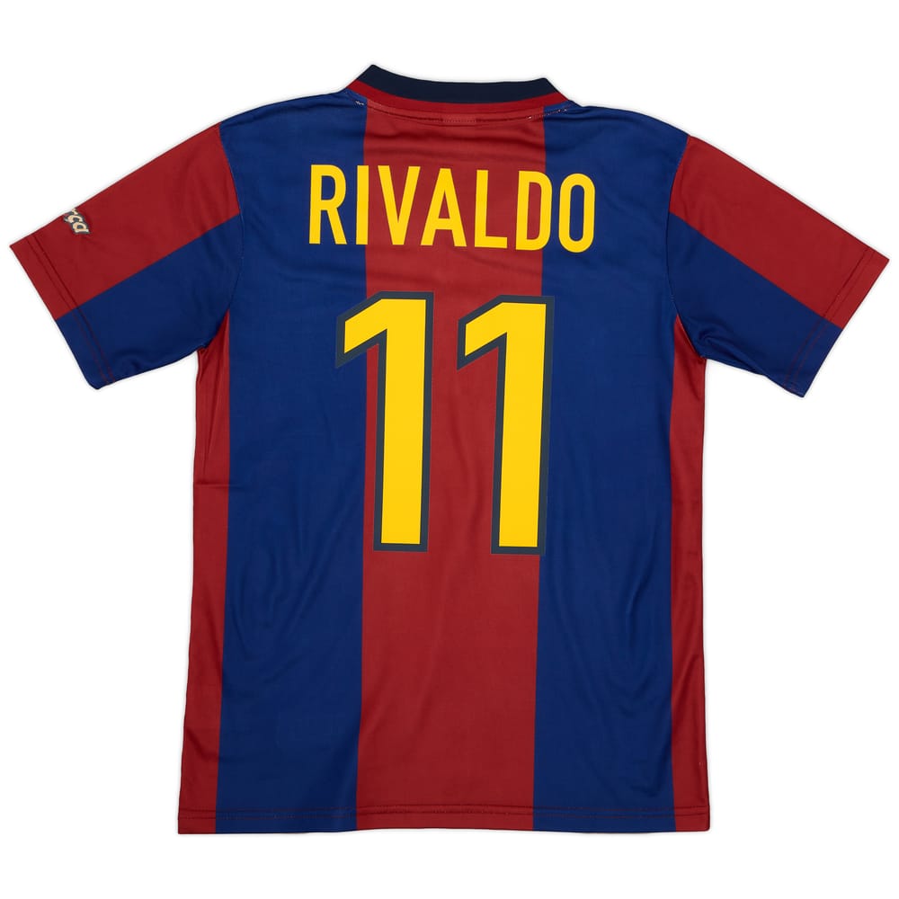 1998-00 Barcelona Basic Home Shirt Rivaldo #11 - 5/10 - (S)