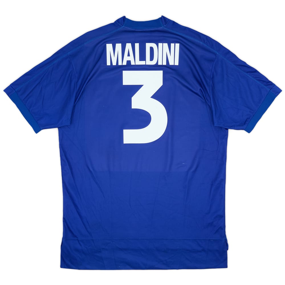 1998-99 Italy Home Shirt Maldini #3 - 5/10 - (XL)