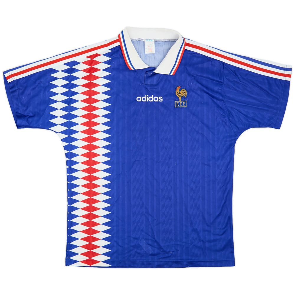 1994-96 France Home Shirt - 8/10 - (L/XL)