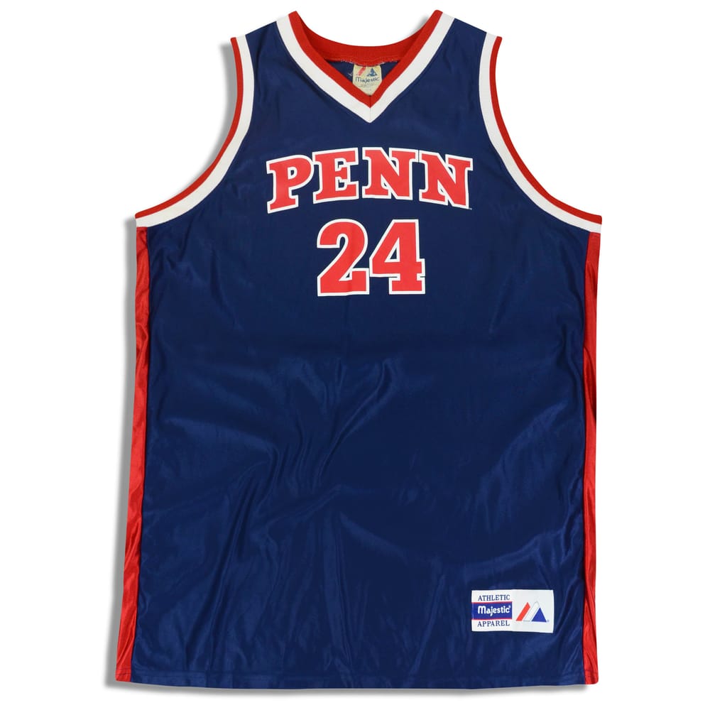 1990s Penn Quakers #24 Majestic Jersey (Away) L