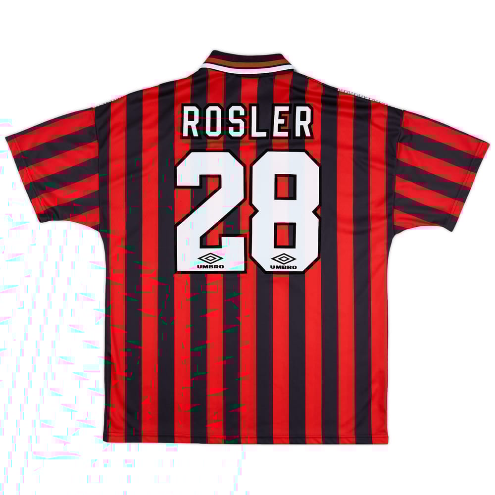 1994-96 Manchester City Away Shirt Rosler #28 - 7/10 - (XL)