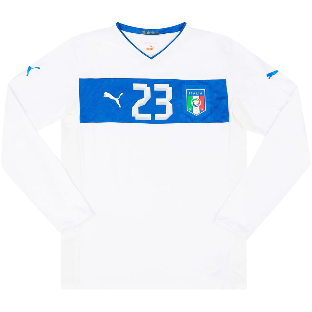 2012-14 Italy Youth Match Issue Away L/S Shirt #23