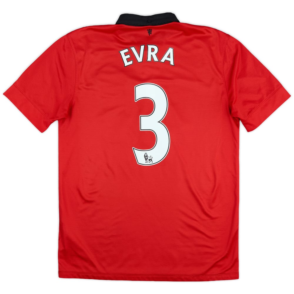 2013-14 Manchester United Home Shirt Evra #3 - 6/10 - (M)