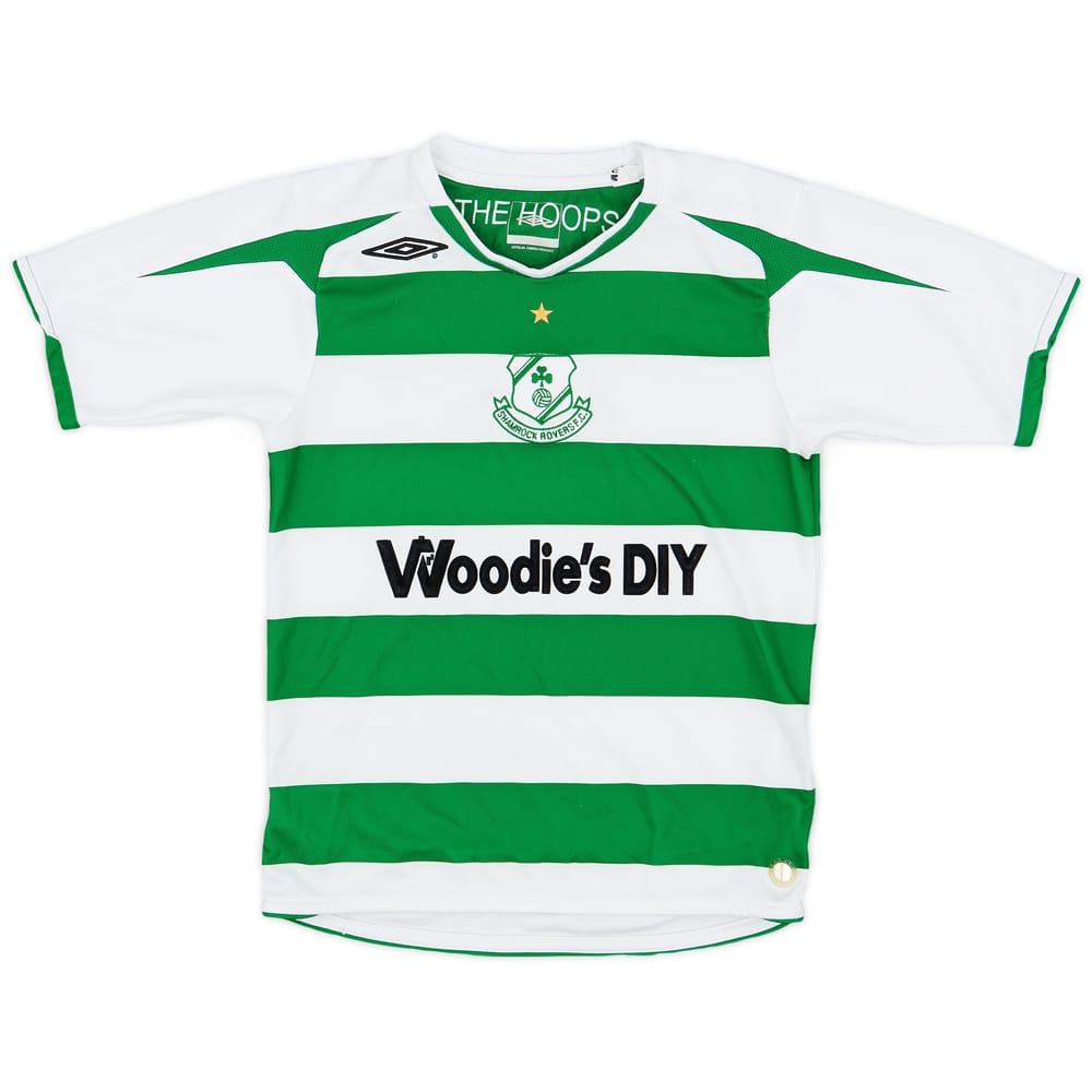 2007-09 Shamrock Rovers Home Shirt - 7/10 - (S.Boys)