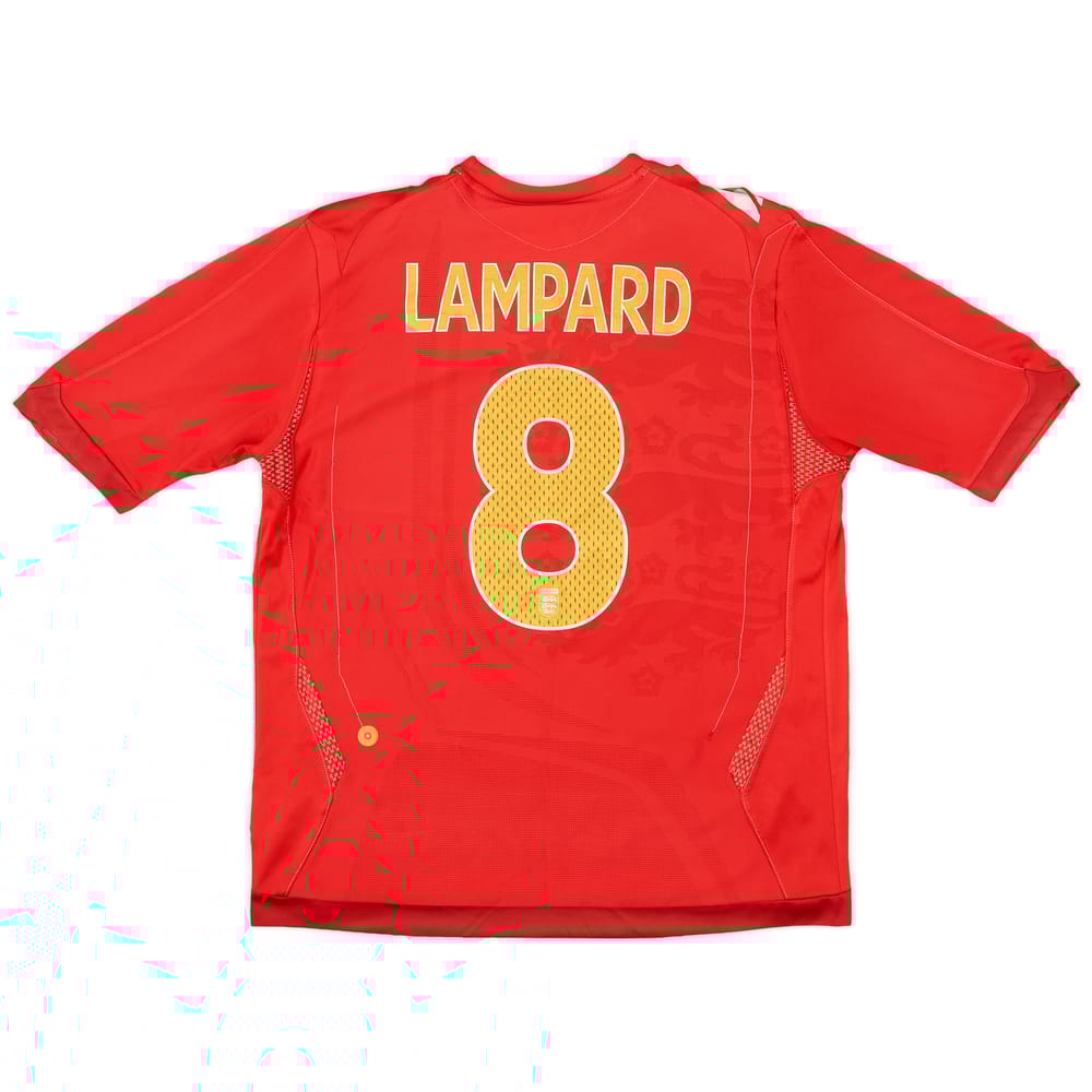2006-08 England Away Shirt Lampard #8 - 6/10 - (L)