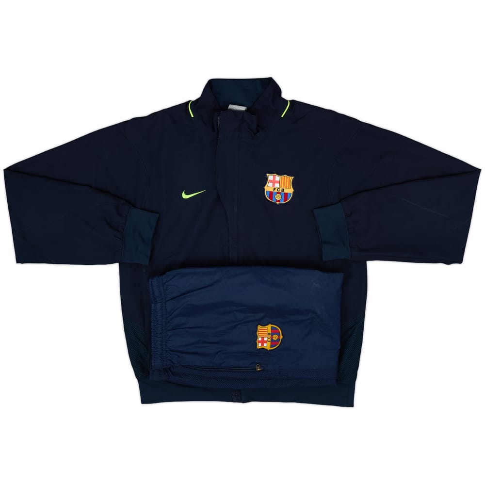 2007-08 Barcelona Nike Full Tracksuit - 7/10 - (S)