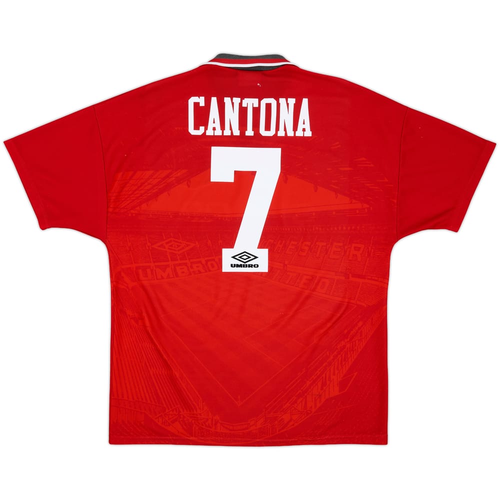 1994-96 Manchester United Home Shirt Cantona #7 - 6/10 - (L)
