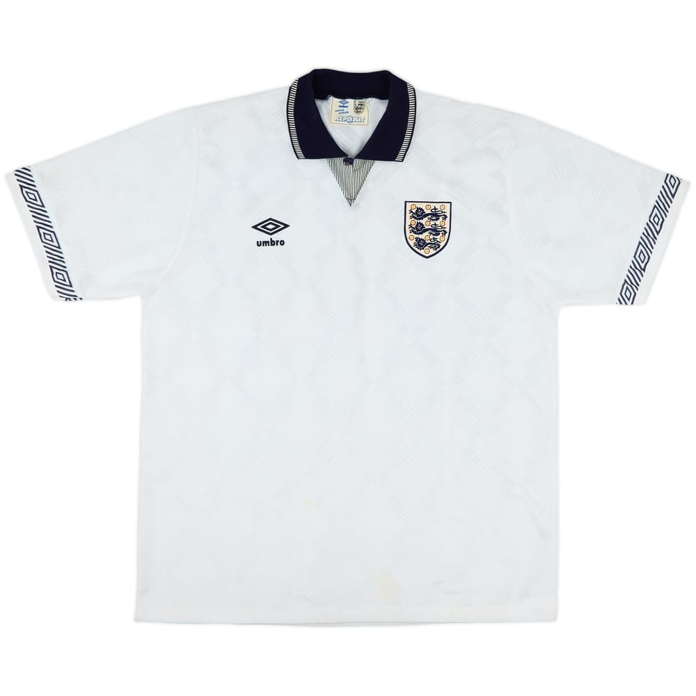 1990-92 England Home Shirt - 9/10 - (L)