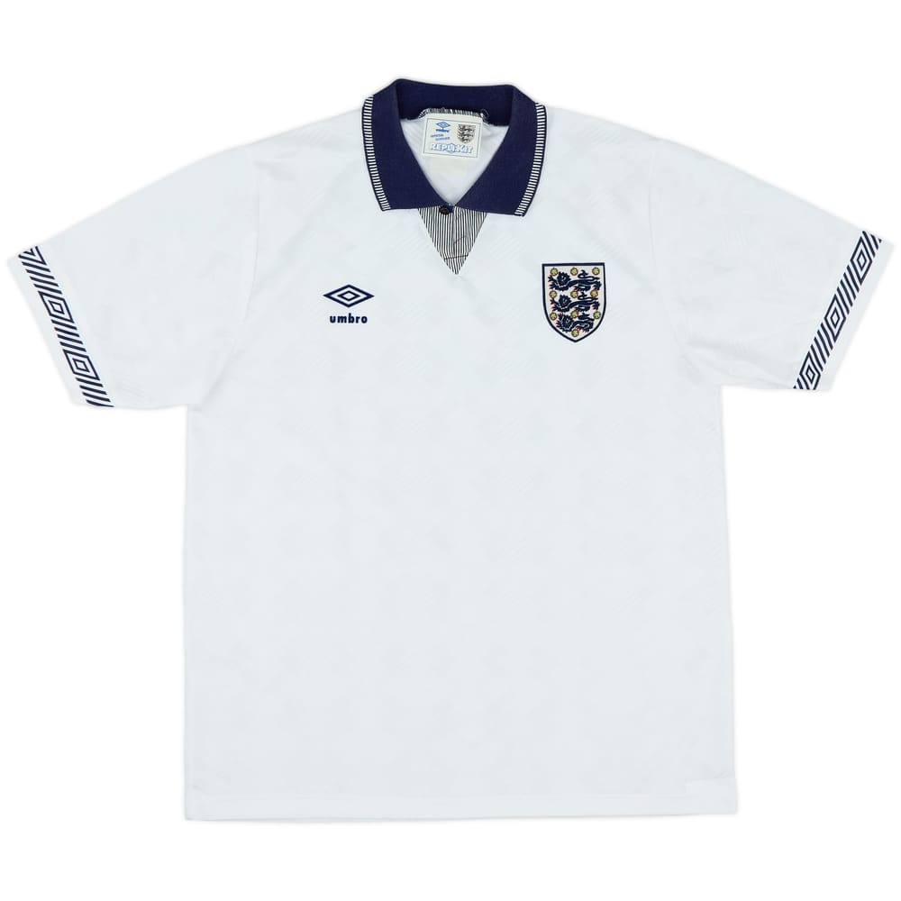 1990-92 England Home Shirt - 9/10 - (M)