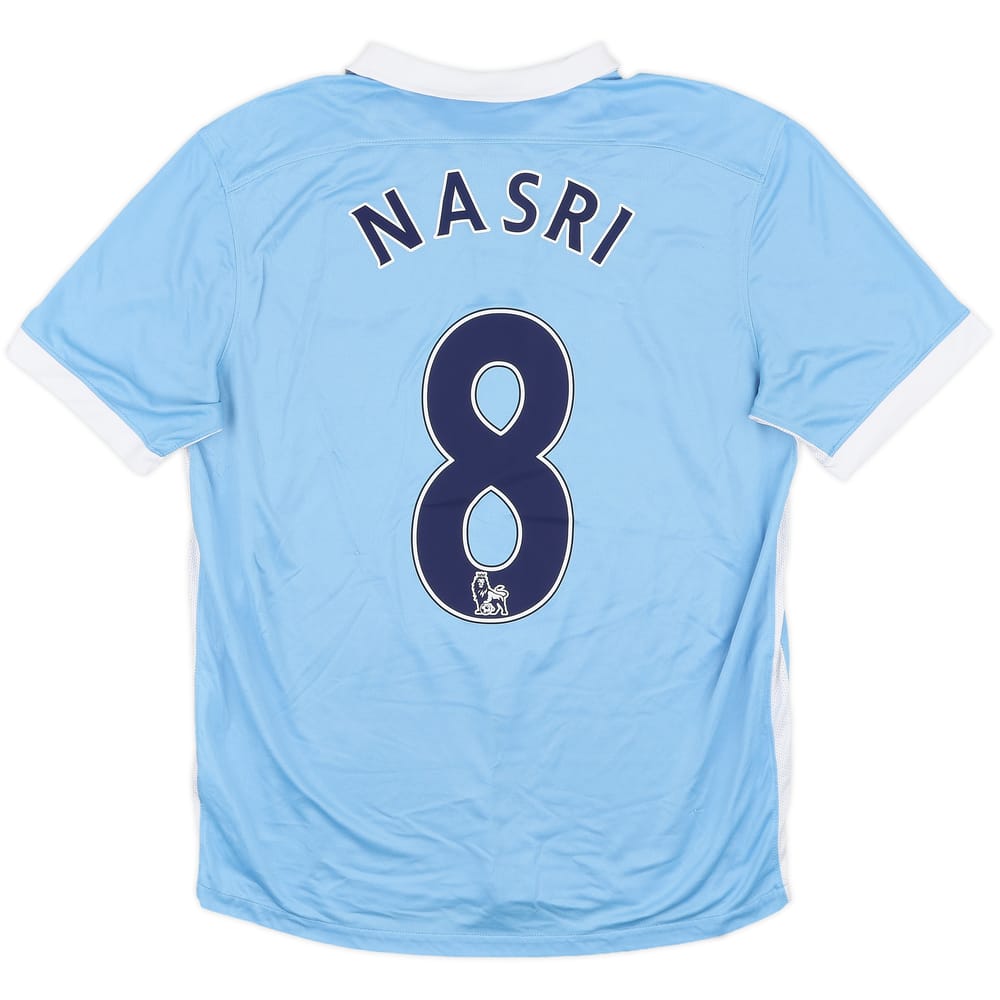 2015-16 Manchester City Home Shirt Nasri #8 - 6/10 - (L)