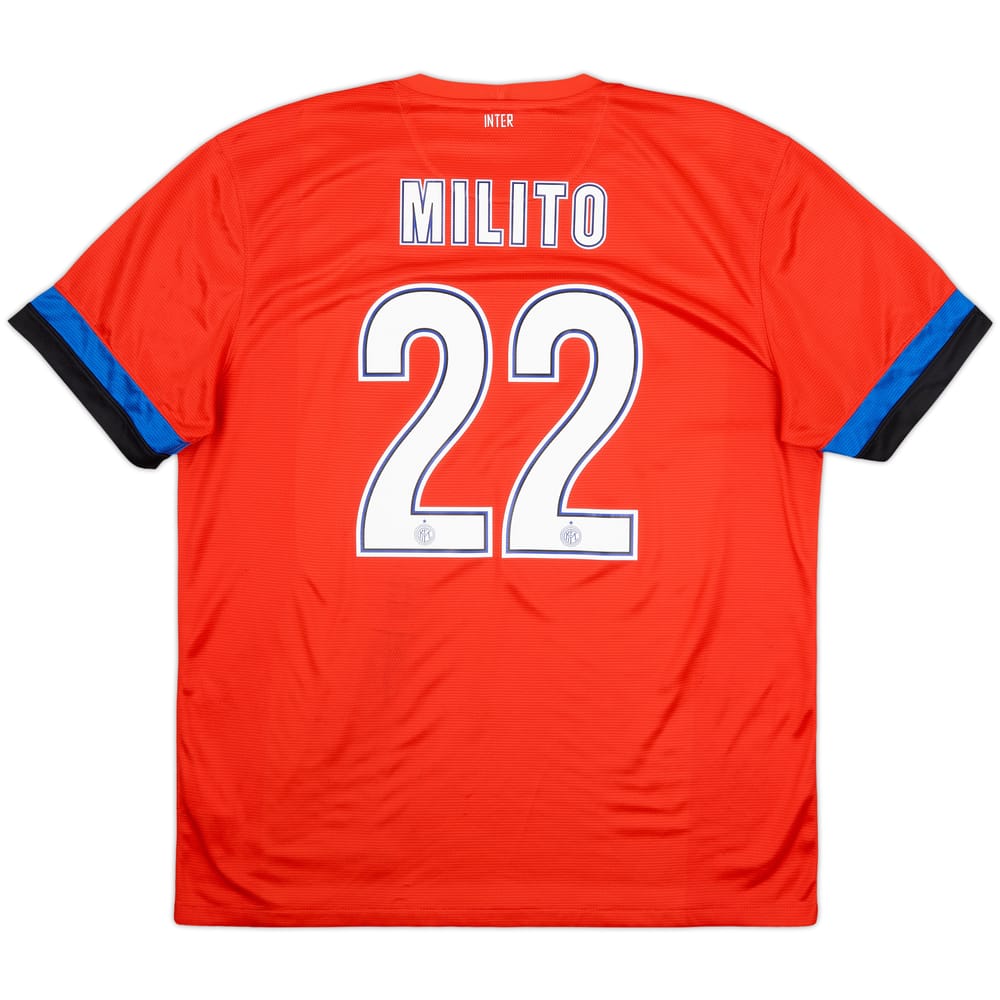 2012-13 Inter Milan Away Shirt Milito #22 - 4/10 - (XL)