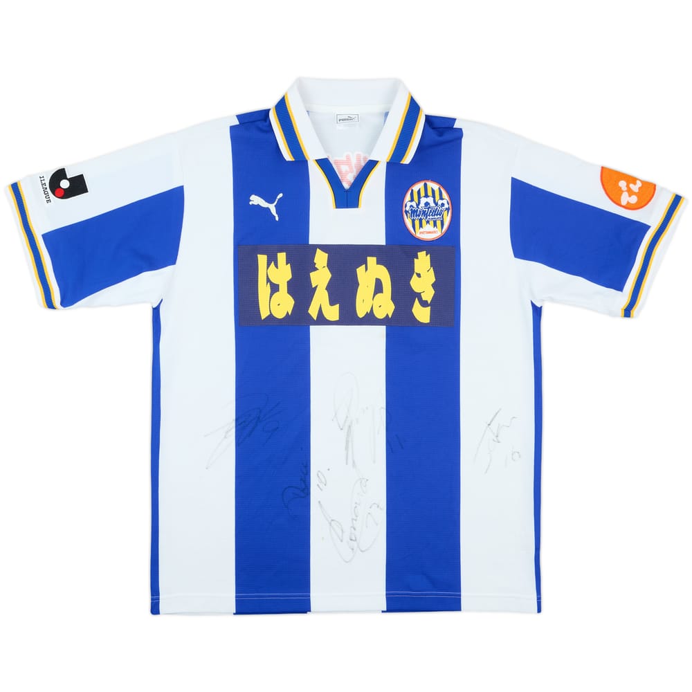 2000-02 Montedio Yamagata Squad Signed Home Shirt - 7/10 - (L)