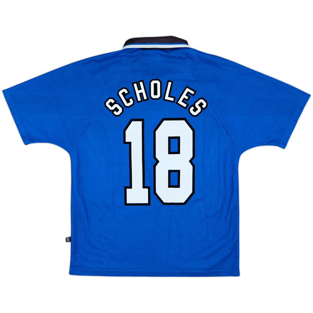 1996-98 Manchester United Third Shirt Scholes #18 - 8/10 - (M)