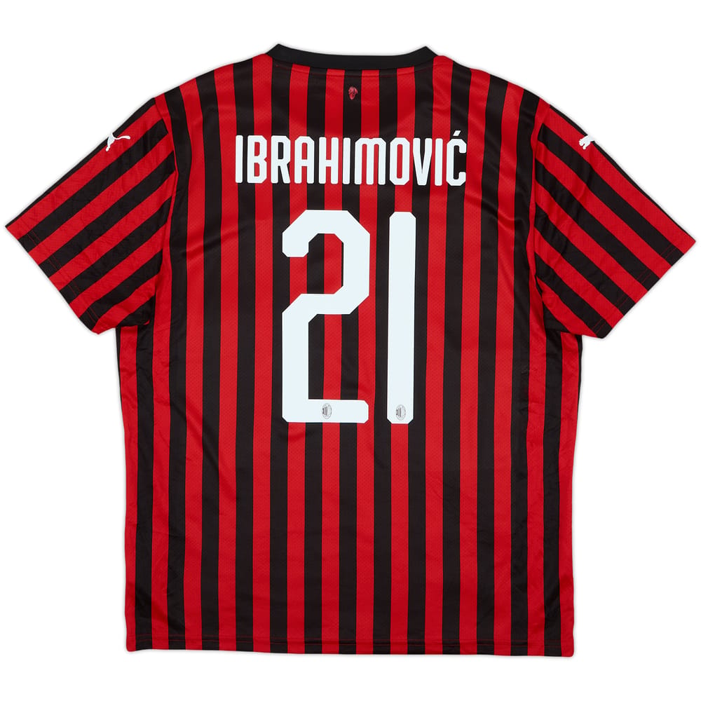 2019-20 AC Milan Home Shirt Ibrahinovic #21 - 8/10 - (L)