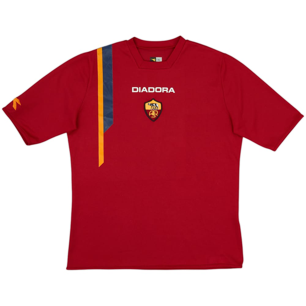 2005-06 Roma Diadora Training Shirt - 6/10 - (XL)