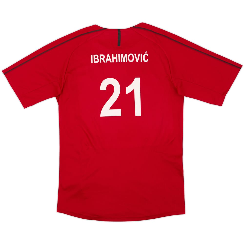 2018-19 AC Milan Puma Training Shirt Ibrahimovic #21 - 9/10 - (M)