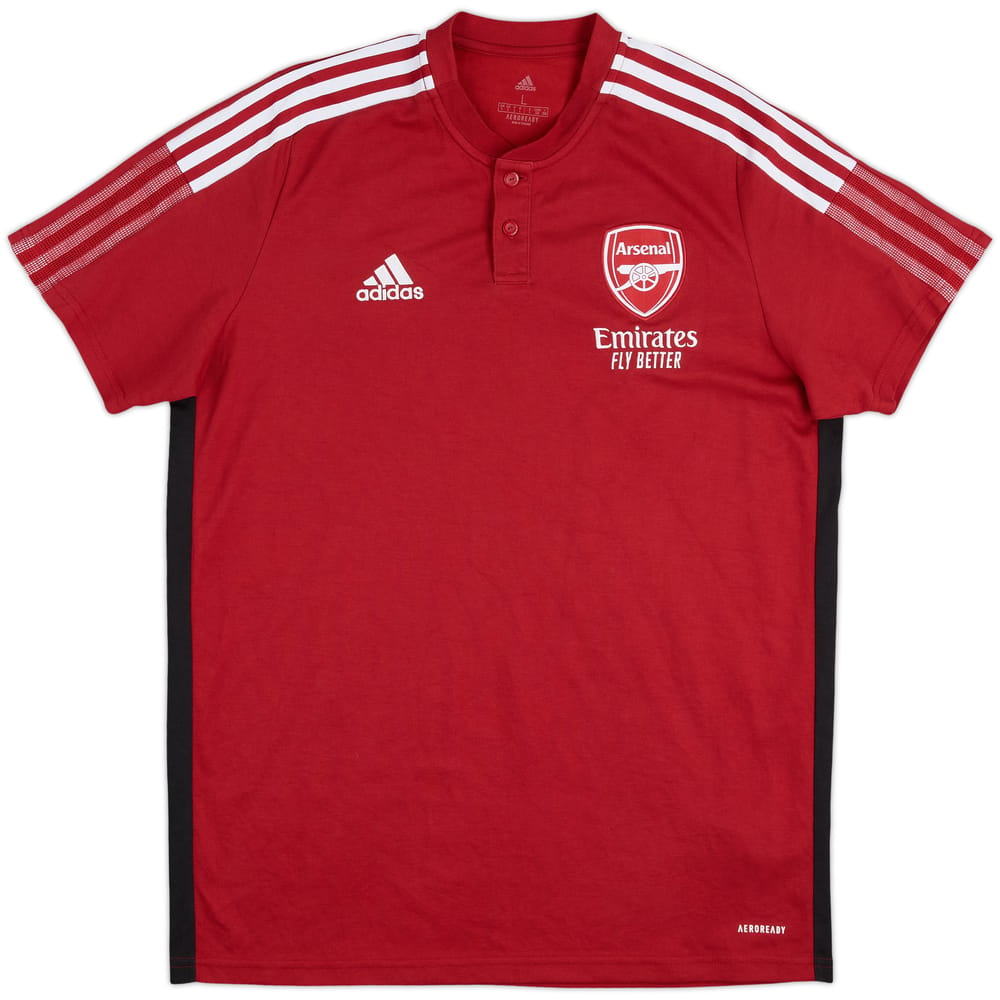 2021-22 Arsenal adidas Polo Shirt - 8/10 - (L)