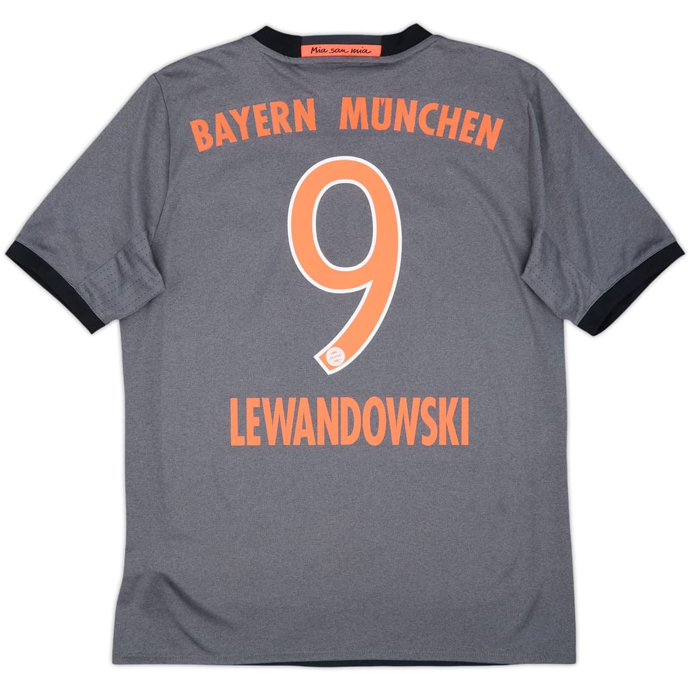 2016-17 Bayern Munich Away Shirt Lewandowski #9 - 8/10 - (15-16 Years)