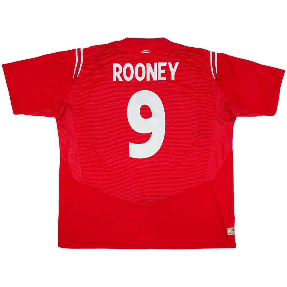 2004-06 England Away Shirt Rooney #9 - 5/10 - (3XL)