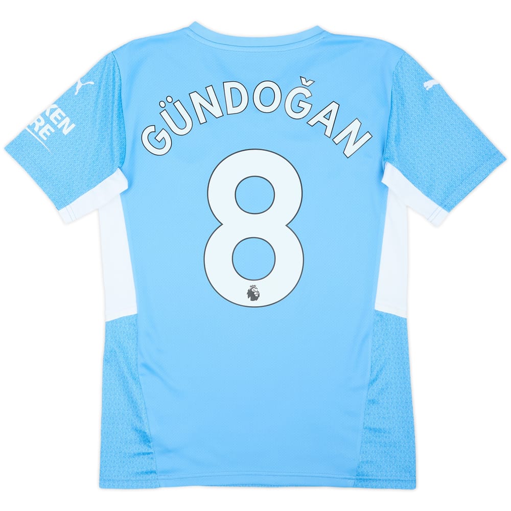 2021-22 Manchester City Home Shirt Gundogan #8 - 8/10 - (S)