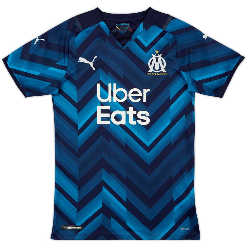 2021-22 Olympique Marseille Puma Training Shirt - 8/10 - (XS)