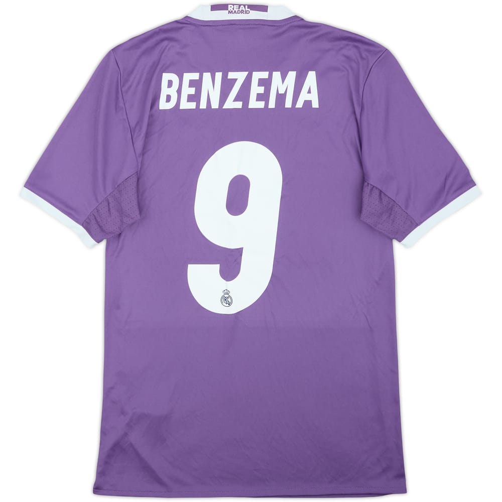 2016-17 Real Madrid Away Shirt Benzema #9 (XS)