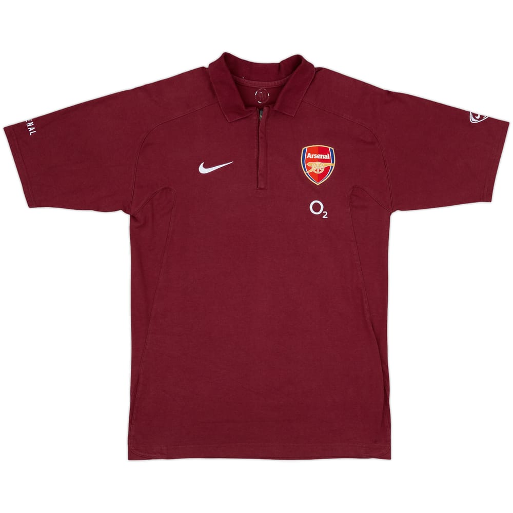 2005-06 Arsenal Nike 1/4 Zip Polo Shirt - 6/10 - (M)