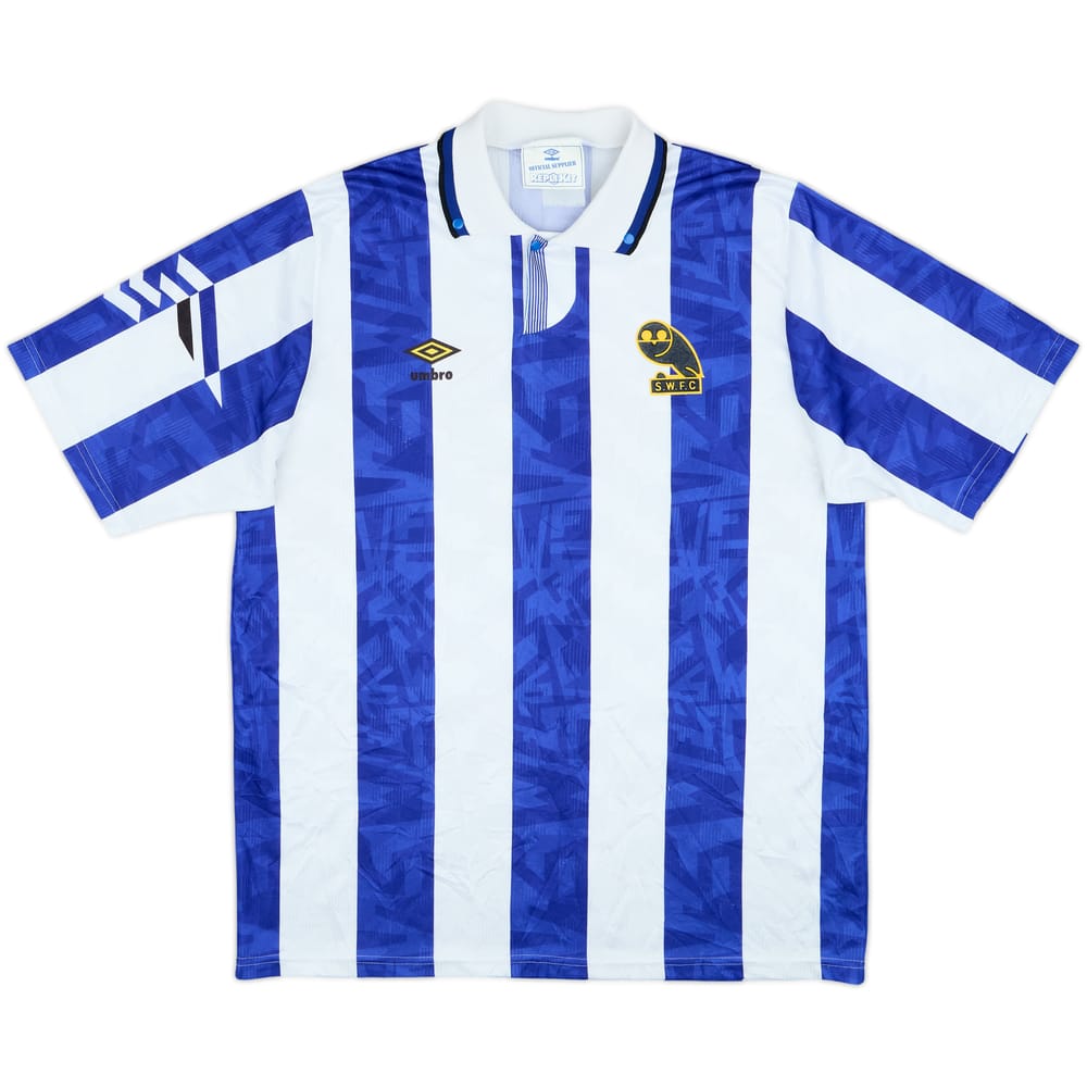 1991-93 Sheffield Wednesday Home Shirt - 8/10 - (L)