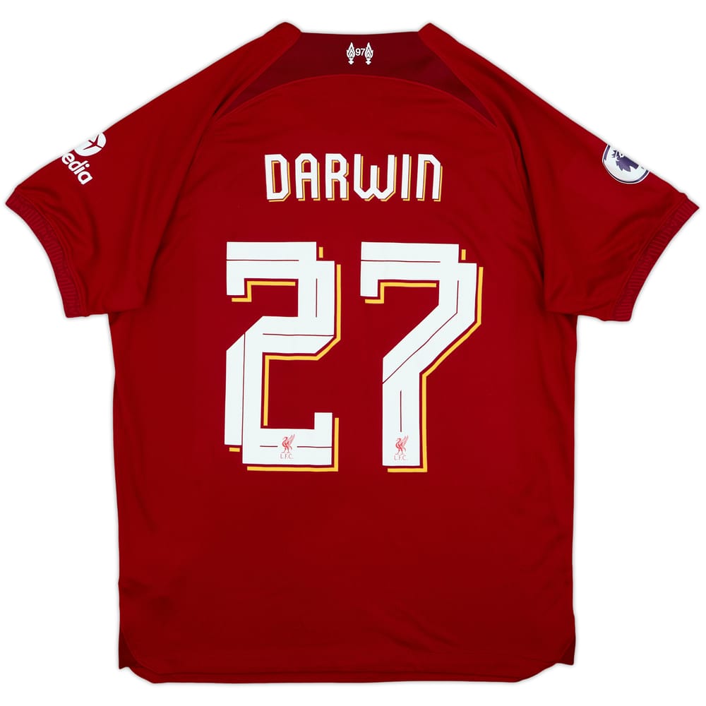 2022-23 Liverpool Home Shirt Darwin #27 - 10/10 - (L)