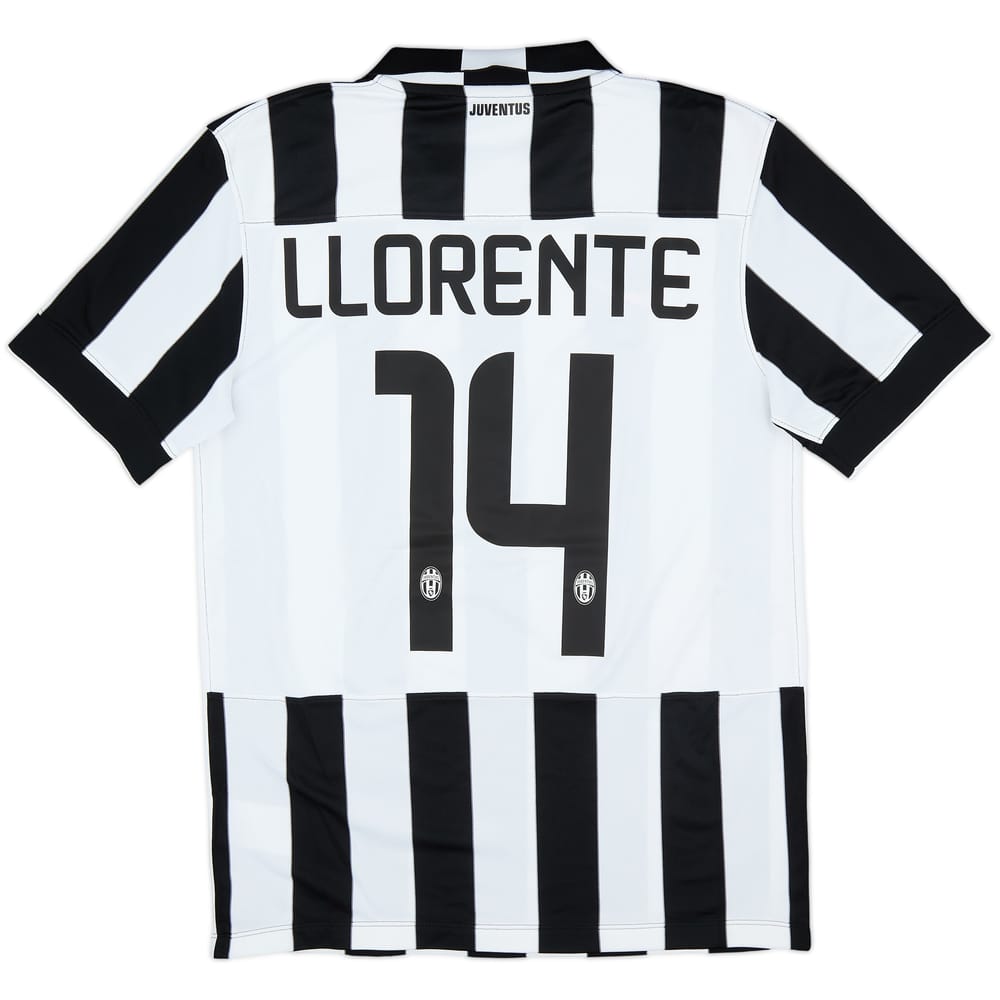 2014-15 Juventus Home Shirt Llorente #14 - 7/10 - (M)