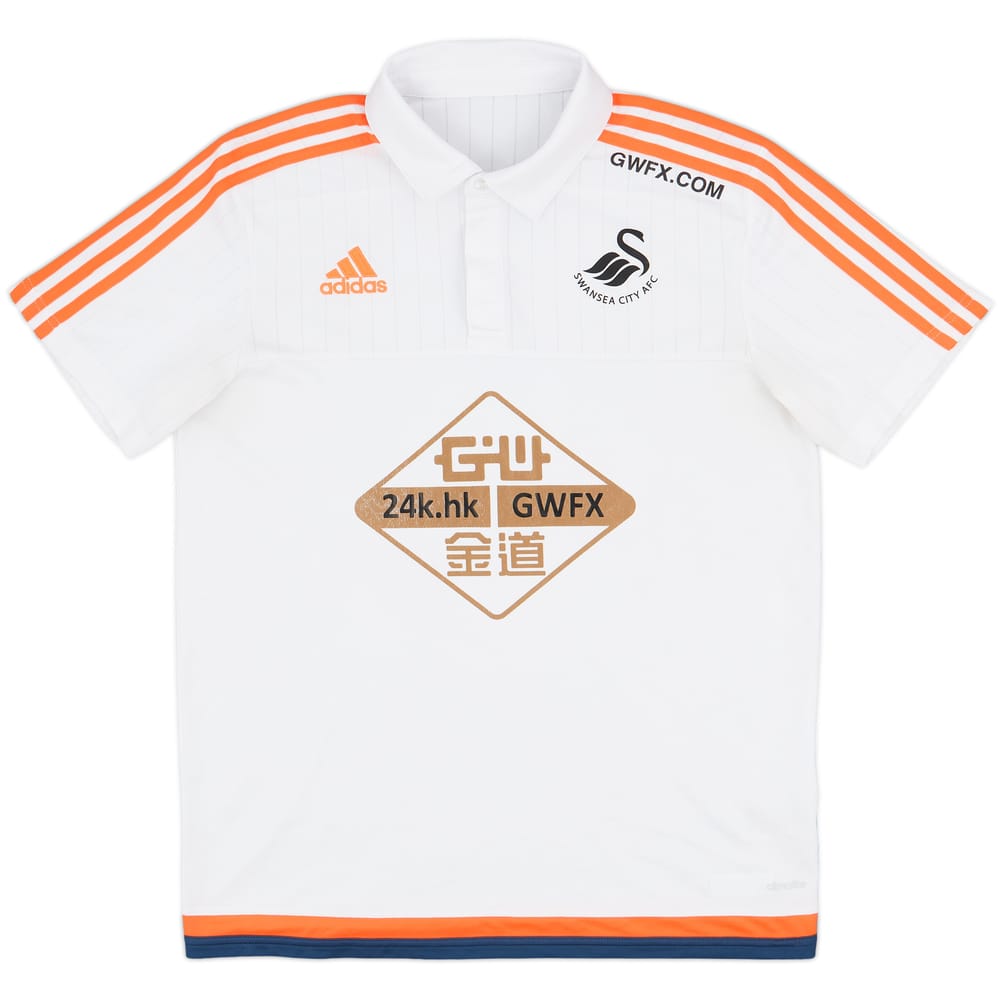 2015-16 Swansea adidas Polo Shirt - 7/10 - (L)
