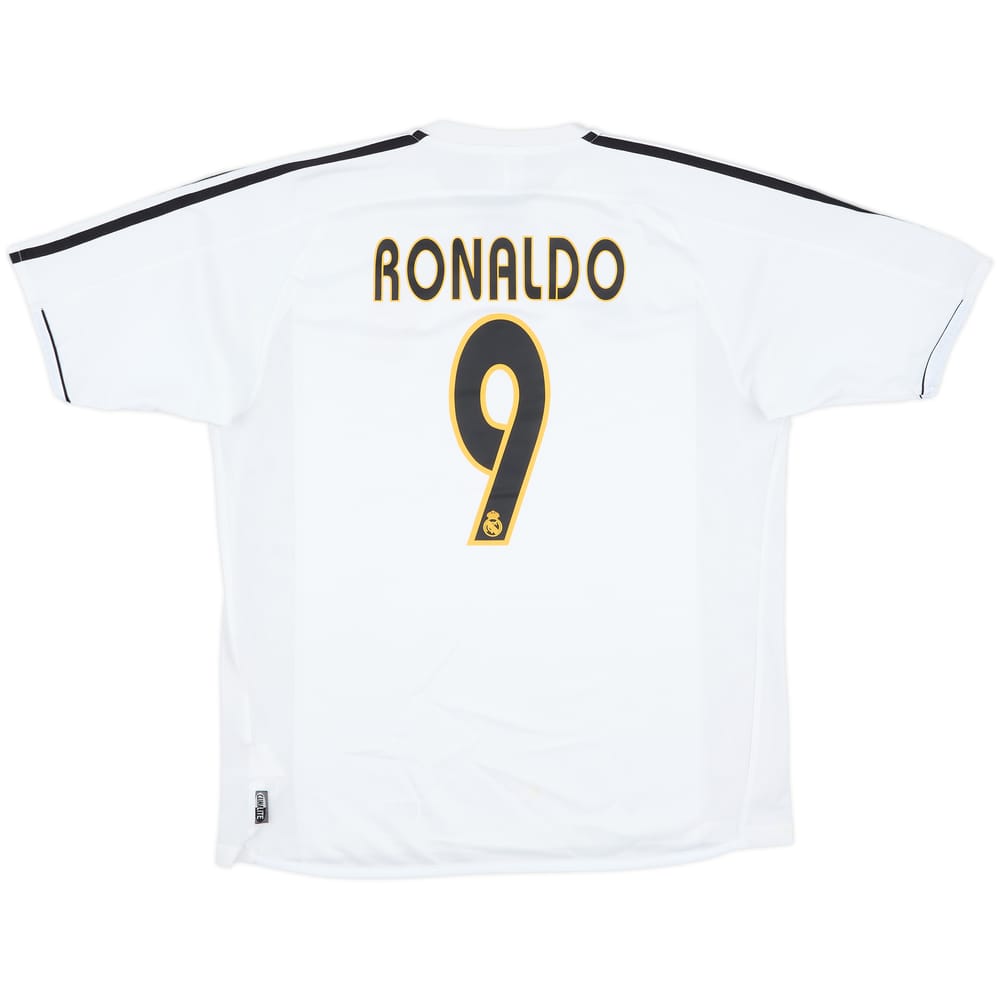 2003-04 Real Madrid Home Shirt Ronaldo #9 - 9/10 - (M)