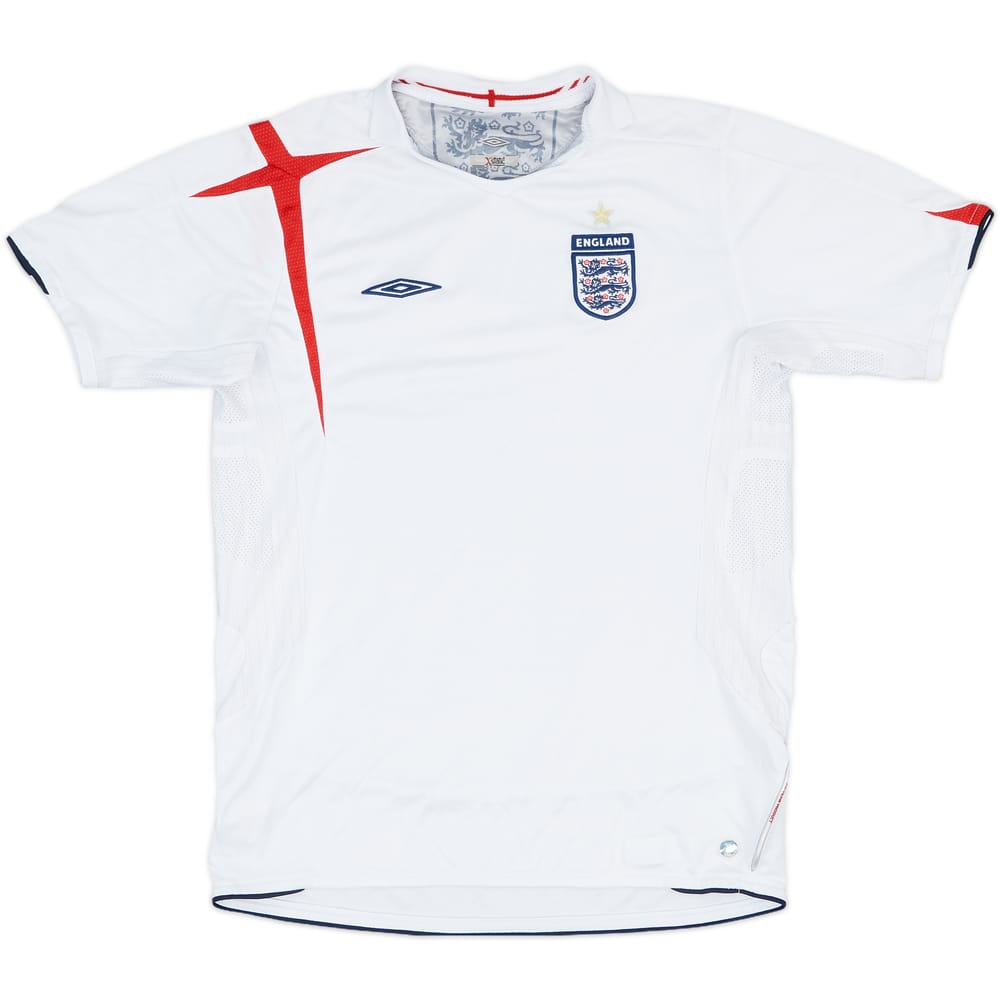 2005-07 England Home Shirt - 5/10 - (XL.Boys)