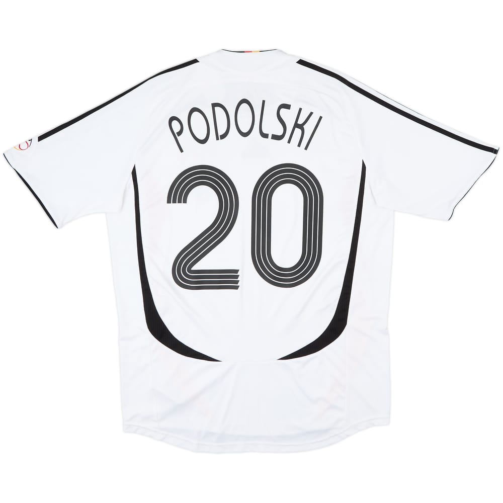 2005-07 Germany Home Shirt Podolski #20 - 7/10 - (L)