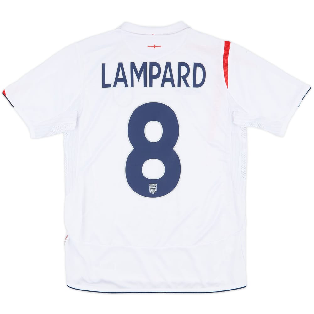 2005-07 England Home Shirt Lampard #8 - 8/10 - (XL.Boys)