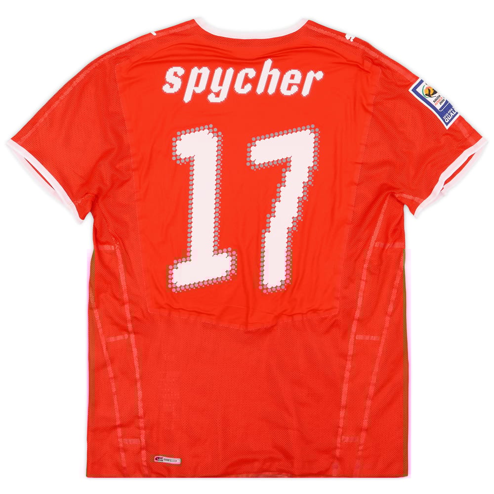 2008-10 Switzerland Match Issue World Cup Qualifiers Home Shirt Spycher #17
