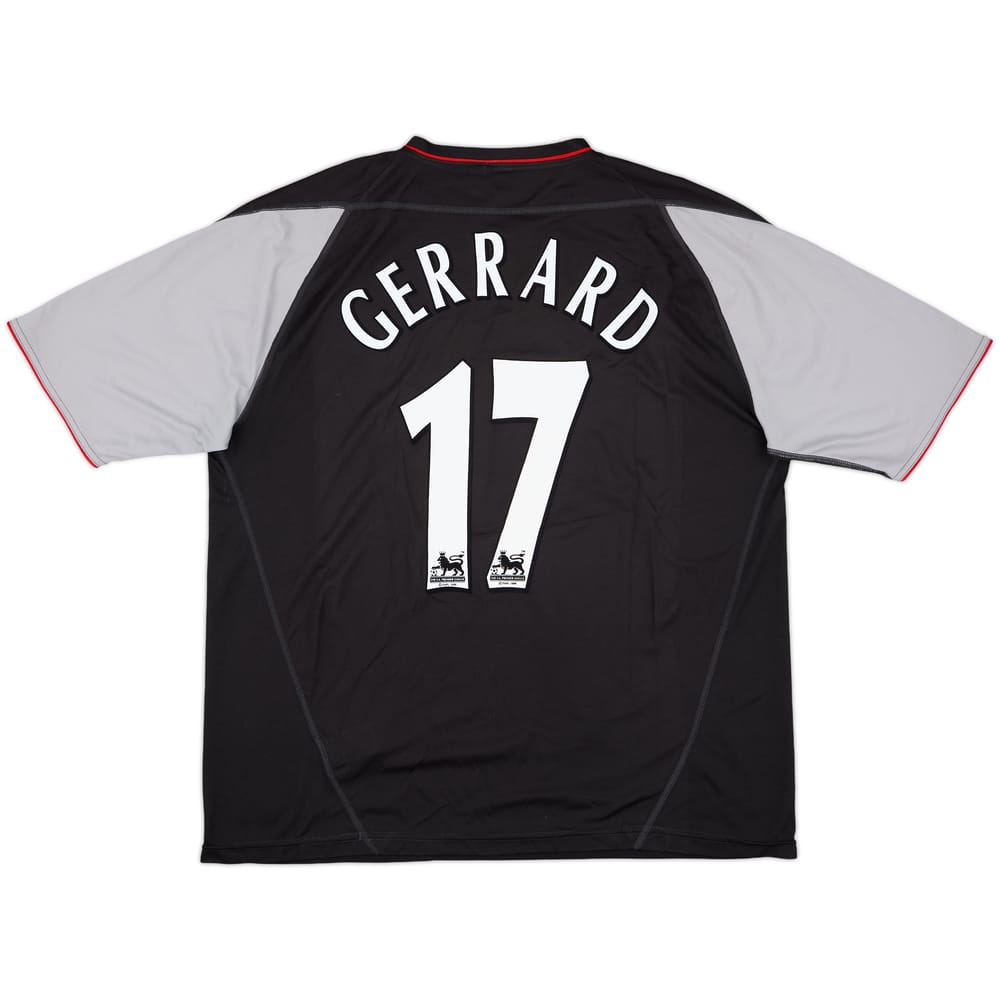 2002-04 Liverpool Away Shirt Gerrard #17 - 9/10 - (XL)