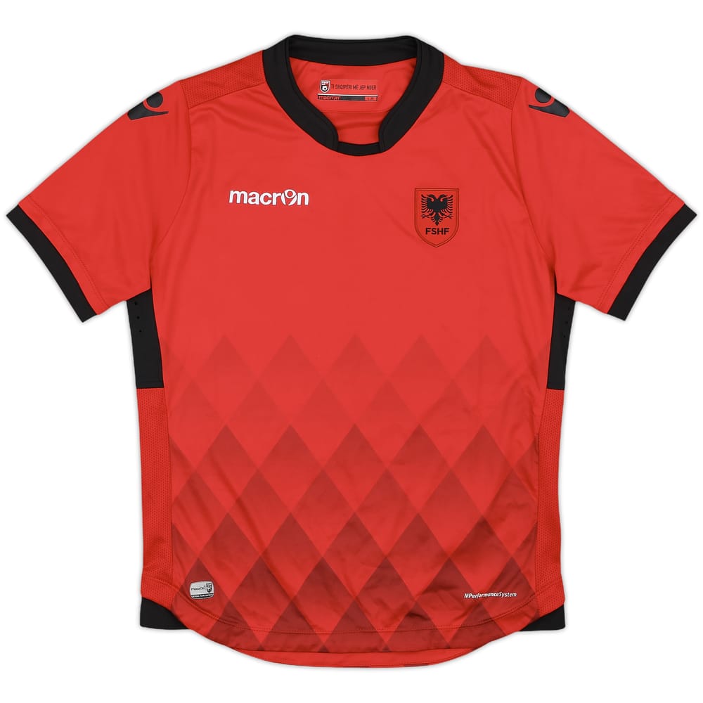 2017-18 Albania Home Shirt - 10/10 - (L.Boys)