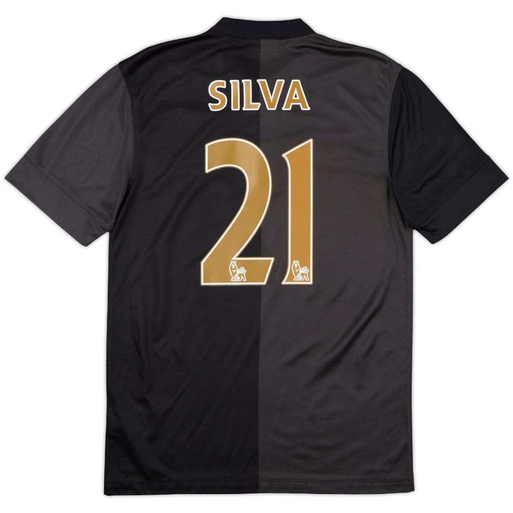 2013-14 Manchester City Away Shirt Silva #21 - 8/10 - (S)