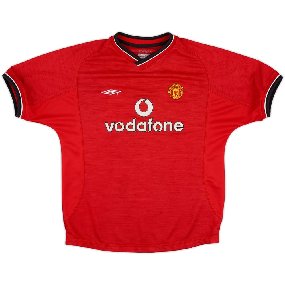 2000-02 Manchester United Home Shirt - 8/10 - (M.Boys)