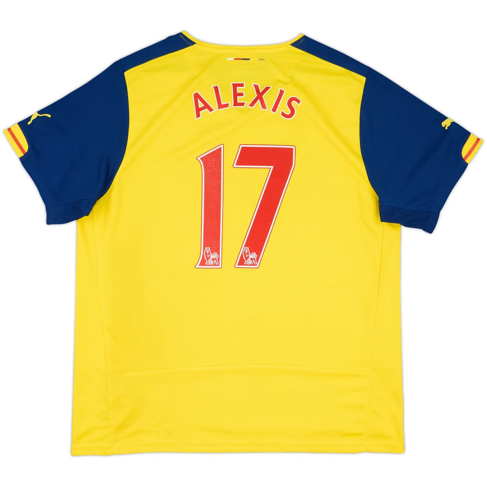 2014-15 Arsenal Away Shirt Alexis #17 - 6/10 - (XL)