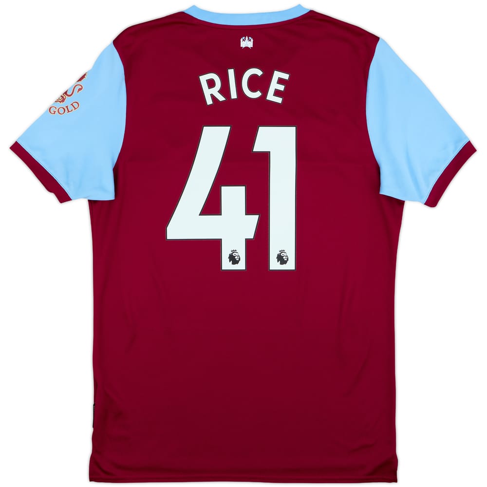 2019-20 West Ham Home Shirt Rice #41 - 10/10 - (M)