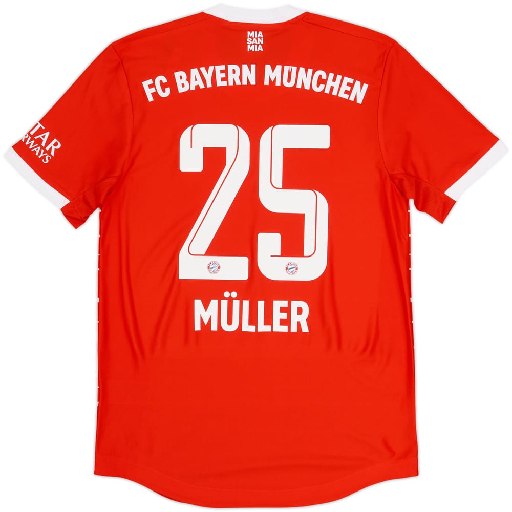 Camiseta de local auténtica del Bayern Munich 2022-23 Muller #25 (S)
