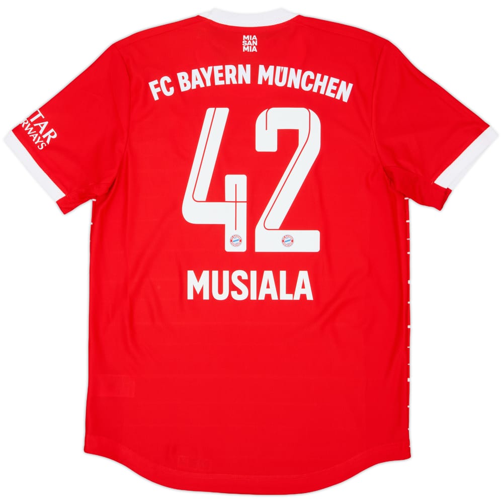 2022-23 Bayern Munich Authentic Home Shirt Musiala #42 (M)
