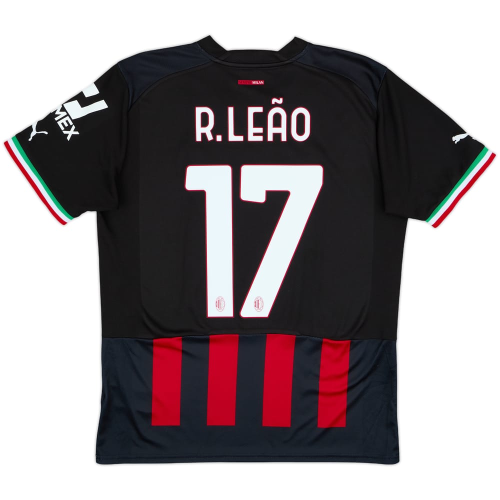 2022-23 AC Milan Home Shirt R.Leao #17 - 9/10 - (M)