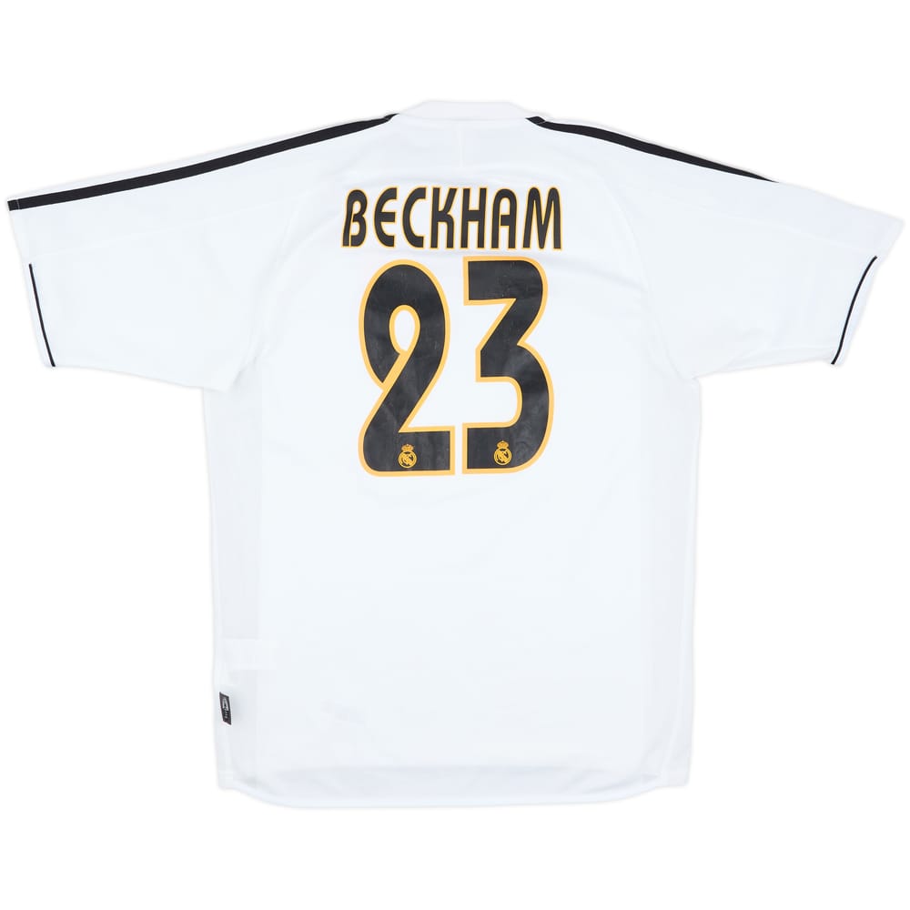 2003-04 Real Madrid Home Shirt Beckham #23 - 7/10 - (S)