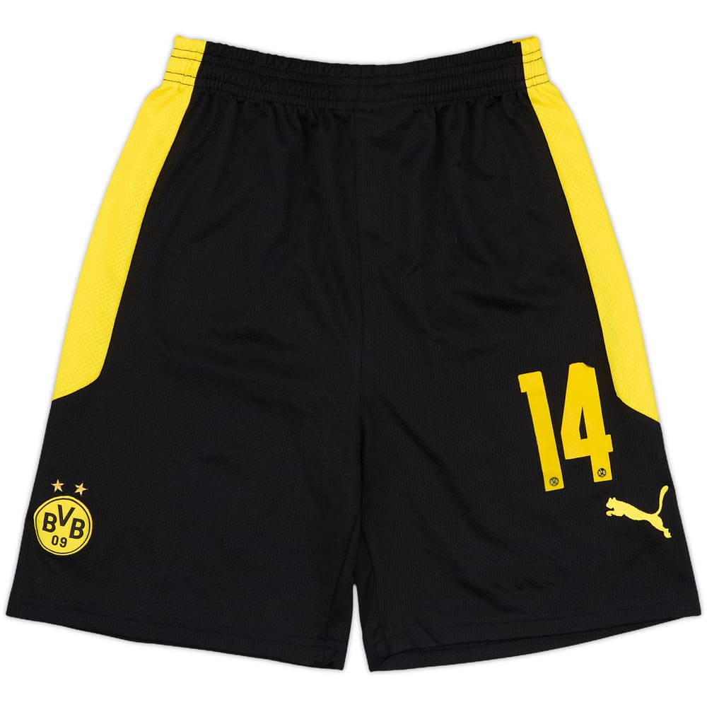 2020-21 Borussia Dortmund Player Issue Home Shorts #14 - 7/10 - (M)